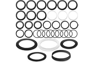 IRENWARL 27 Stk Dichtung Waschbecken Ablauf Set, Hydraulische Gummidichtung, Dichtring Siebkorb, Waschbecken Abflussdichtungring, Silikon Dichtungsringe, für Entleerungsventile, Badewannen (5 Stile)