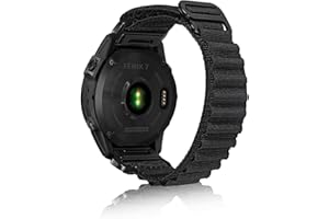 SumRioo QuickFit 22mm Correa para Garmin Fenix 7 Pro Solar/7 Pro/7 Solar/7/6 Pro Solar/6 Pro/6 Solar/6/5 Plus/5, Nylon Correa para Garmin Epix 2/Epix 2 Pro 47mm/Forerunner 965/955/945/935, Negro