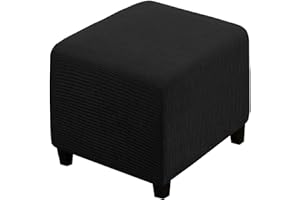 ELYSYSRL Stretch Bezug Für Fußhocker Quadratisch Hockerbezug Fußstütze Faltbarer Osmanische Abdeckung Geeignet zur Aufbewahrung von Fußschemel Waschbar Dekorative (Color : #3, Size : 35x35cm/14x14in)