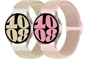 WNIPH Braided Strap Compatible with Samsung Galaxy Watch 4/5/6 Strap/Watch 4 6 Classic/Watch 5 Pro/Active 2,Garmin Forerunner 245/245 Music/265/265 Music,Vivoactive 3/Venu Sq,Vivomove 3/Luxe/Style/HR