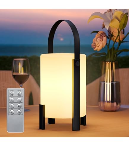 FlinQ Lampe à Poser Coco - Lampe à Poser D'intérieur Et D'extérieur - RGB - IP44 - Blanc