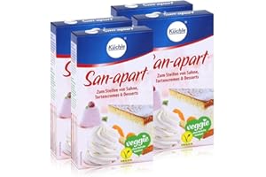 KÜCHLE W.U.H. GMBH & CO. KG Küchle San-apart 125g - Zum Steifen von Sahne,Tortencremes & Desserts (4er Pack)