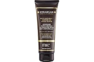 KERARGAN - Renande Hårbottenskrubb med Ricinolja för Hårbottenvård - 250ml | Renande hårbottenskrubb avlägsnar produktrester och överflödigt talg och förbereder för stärkande vård