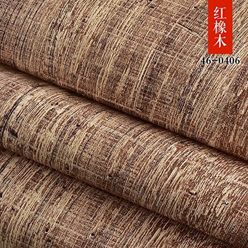 XW-Retro Chinese imitation wood, wallpaper, bedroom, living room, background, wall paper, coffee shop, hair salon, sandstone wallpaper, 10*0.53m,Red oak,10*0.53m