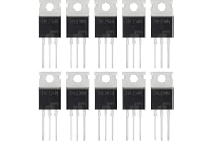ALLECIN IRLZ34N IRLZ34 MOSFET Transistors 30A 55V IRLZ34NPBF N-Channel Power Mosfets Transistor 30 Amp 55 Volt TO-220 (Pack of 10 pcs)