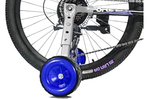 MOSHAY Image retournée pour zoomer sur les roues d'entraînement de vélo pour enfants de 40,6 cm, 45,7 cm, 50,8 cm, 55,9 cm, 61 cm (bleu)