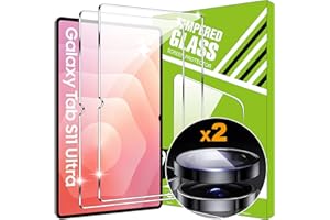 Lemxiee Tempered Glass for Samsung Galaxy Tab S11 Ultra 14.6" Screen Protector [2+1 Pack] Camera Lens Protector Film + HD Tempered Glass Screen Protector