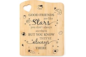 Tulolvae Best Friend Birthday Gifts, Bamboo Chopping Board Friendship Gifts for Women, Home Kichen Gifts for Female, Presents for Her, Bestie, BFF, Soul Unbiological Sisters on Christmas Valentines