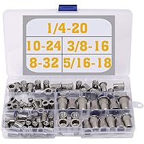 Pneumatic Riveters TSBS616, LFK Steel Rivet Nut Rivnut Insert Nutsert # 3/8-16 10 Pcs Steel Punch 3/8 In Punch Metalworking Punches - Foto 5