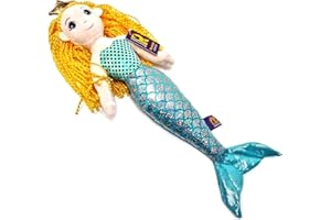 Ravensden Little MERMAID PRINCESS DOLL Soft Toy - Gold Hair - Early Years Mermaid Soft Toy Doll - 41cm