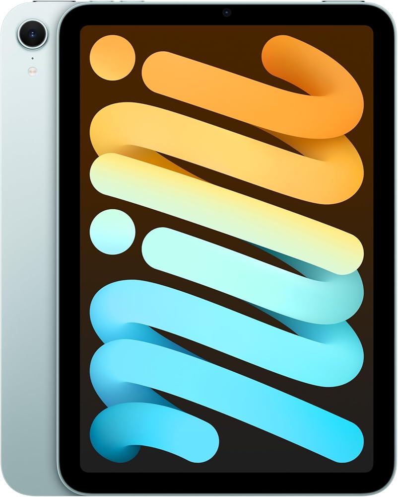 Apple iPad mini, A17 Pro çip ile: 8.3 inç Liquid Retina Ekran, 128 GB, Wi-Fi 6E, 12 MP Ön Kamera/12 MP Arka Kamera, Touch ID, Tüm Gün Süren Pil Ömrü — Mavi
