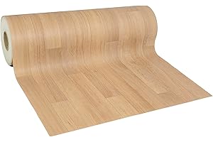 GIURI TESSUTI - Pavimento PVC BASIQ - Rivestimento in Vinile H 100cm, Venduto al Metro Lineare per Uso Residenziale Leggero - Impermeabile, Facile da Pulire, Superficie Antiscivolo (EVOLAR HONEY)