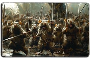 Digital Sorcery Studio TCG Playmat for MTG, Magic: The Gathering, Final Fantasy, One Piece & Commander – Custom Card Game Mat for Playing Cards, Decks & Sleeves (Rat Colony)