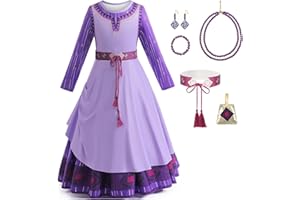 Cimefi Wish Asha Vestido para Niños Niñas Princesa Longitud Completa Vestidos Cumpleaños Navidad