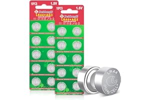 BEIDONGLI AG13 LR44 Pile Bouton Alcaline 1.5V, Lot de 20 (357/357A/L1154/A76/GPA76), sans Mercure,【3 Ans Garantie de Stockage】 (LR44-20p)
