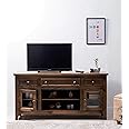 Balaji Wooden Tv Stand Home Entertainment Unit Cabinet with 3 Drawer & Shelf Storage Furniture for Living Room (Teak Finish), Standard, Brown