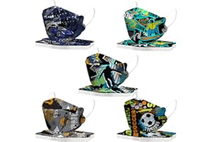 MaNMaNing Niños Mascarillas Pez 3D Mascarillas 50 Unidades Infantil Protección con Elástico para Los Oídos 20210302-MANING-CJ50/MIX