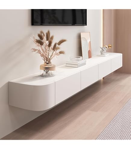 TV Meubel Travertin Melamine - drie kastjes - 160x42x29,5 cm - Flare
