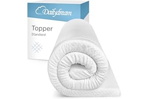 Dailydream coprimaterasso in viscoelastico "Model L" con effetto memory foam, 140x200x7cm, Edition "Standard"