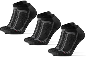DANISH ENDURANCE Calcetines Cortos de Running, Antiampollas, Técnicos, Deporte, para Hombre y Mujer, 3 Pack