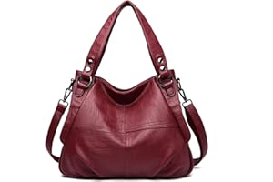 Sacmill Damen Handtasche Große Leder Damenhandtasche Umhängetaschen Designer Schultertasche Hobo Tasche