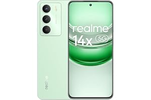 realme Smartphone 14X 5G 8+256GB, 5G Dimensity 6300 Processor, 120Hz Eye Comfort Mode for Screen, 50MP I.A. Camera, Peridot Green, No Adapter