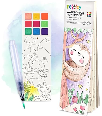 Aquarell Malbuch Weihnachten Für Anfänger & Kinder – Mit Anleitung & Hochwertigem Papier