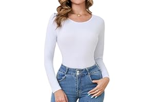Terecey Maglia Termica Donna a Maniche Lunghe Intimo Termico Invernale Magliette Termiche Girocollo Sottogiacca Traspirante Maglia Intima Termica Caldo S-3XL