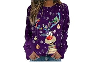 Générique Ugly Pull Noel Rigolo Femme Hiver, Drole de Femmes,Pull Moche,Pull Famille Assortis,Pull Famille,Noel Sweat Polaire Hiver Chaud Sweatshirt