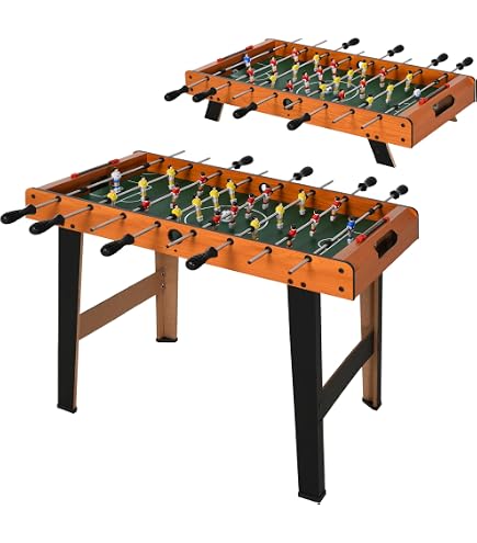 2 En 1 Table Multi De Jeux Baby Foot Air Hockey De Table Avec 18 Joueurs Structure En Bois Jeux Amusants Pour Enfants