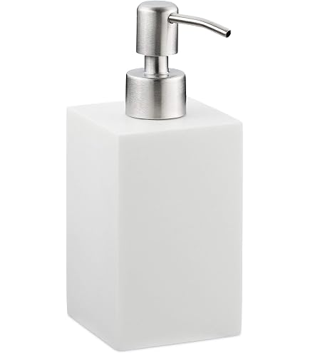 Distributeur De Savon WENKO Rivara - Céramique Haut De Gamme - 400ml - Or - Design Main