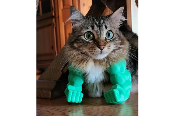 Muscle Arms for Cats 3D Printed Pet Costume Accessory, Funny Muscle Arms for Pets
