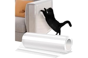 ZZRSYJ Protector de Muebles Gatos, 20X500 cm Cinta Adhesiva Anti Arañazos, Protector Sofa Gatos Arañazo, Cinta Anti Arañazos para Gatos, Arañazos de Gato Protector para Muebles de Pared de Madera