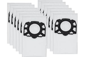 BIHARNT 12x KFI 487 Staubsaugerbeutel für Kärcher WD4 WD5 MV4 MV5 MV6 WD5 Premium WD6 Staubsauger,2.863-006.0