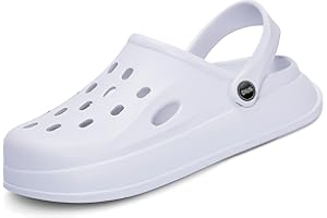 DIUS Weiße Clogs Damen Gartenclogs Herren Gartenschuhe Damen Gummischuhe Damen 37