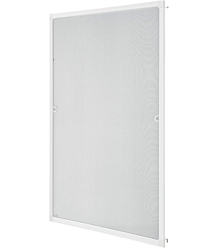 Fly Screen Window With Frame, 60 X 80 Cm Insect Protection Window Aluminium Frame, Mosquito Screen Window As Self-Assembly Kit For Hanging, Fly Protection Window Mosquito Net, No Drilling Or Screws
