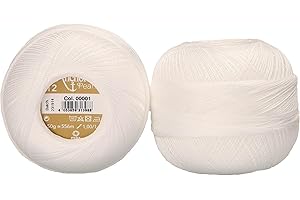 Anchor 4805012-00001 Hilo de ganchillo 100% algodón, grosor 12, 50 g, 75 gramos