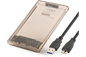 Ewent Case HDD/SSD 2,5″ SATA, USB 3.2Gen1(USB-A), Box esterno per Hard Disk 7-9,5 mm, Velocità 5 Gbps, senza attrezzi, Velocità 5Gbp, indicatore LED, per PC-Mac-PS4-Xbox, Compatibile Windows/MacOS