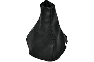 Aerzetix - C59063 - Cuffia soffietto per leva del cambio - compatibile con Hyundai i10 dal 2007 al 2013 - colore: nero - in pelle sintetica