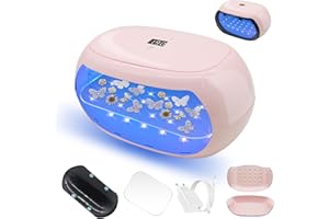 Kizaten Luce UV per Resina,Utilizzabile Separatamente,Lampada per Resina UV a Polimerizzazione Rapida da 60W con Display a LED Per la Polimerizzazione della Resinas,la Creazione di Gioielli,Rose