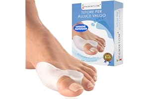ITALSCOUT.COM ITALSCOUT Orthux Hallux Valgus - Protection Homme Femme, Séparateur et Correcteur - 100% Gel Silicone Ultra Soft - Prévention Douleurs Sacs, Entretoise Redressement Doigts à Marteau Orthopédique