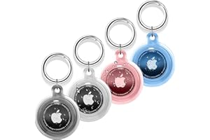 SWEGUARD AirTag etui z breloczkiem do kluczy, kompatybilne z Apple Secure Holder, etui ochronne do AirTag, przenośne kółko na klucze, wodoszczelne, do kluczy, toreb, psów