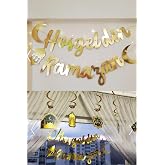 Bkmc Ledli Hoşgeldin Ramazan Gold Banner Yazı Iyi Bayramlar 6'lı Tavan S&uuml;s Ramazan Oda S&uuml;sleme Seti gold bmcNM312