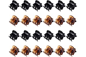 CLYHON Mini pinzas de pelo de plástico para niñas y mujeres