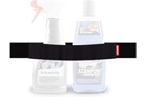 TrunkExpert strisce in chiusura a strappo per auto, 40x5x0,3 cm, organizer per bagagliaio, flessibile, resistente, nero, impermeabile, per il fissaggio di oggetti trasportati