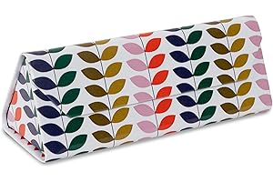 LAGO TERRA Retro Floral Print Hard Shell Glasses/Sunglasses Case