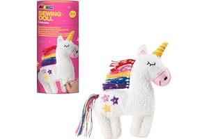 Avenir 6301620 DIY Nähset, Sewing Unicorn, Motiv Einhorn, Bastelset für Kinder, Kreativ-Set, ab 6 Jahren