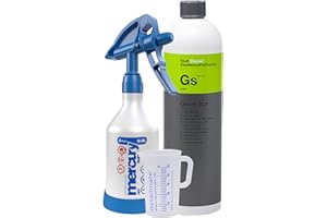 Detailmate Kwazar - Botella pulverizadora de 360 grados, limpiador universal Koch Chemie Green Star, 1 L, vaso medidor detailmate de 50 ml