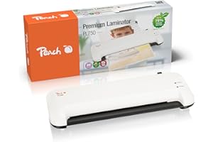 ‎PEACH Peach Laminiergerät A4 - doppelt so schnell startklar als andere - laminiert mehr als 1,5 Seiten A4 pro Minute - geeignet für alle handelsüblichen Folien - PL750A