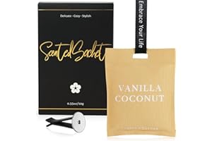 LA BELLEFÉE Désodorisant Voiture, Sachets Parfumés Voiture, Vanille Parfum Voiture, Élimine les Odeurs et Rafraîchit L’intérieur, Peut être utilisé pour la sellerie de voiture, les tiroirs, armoires
